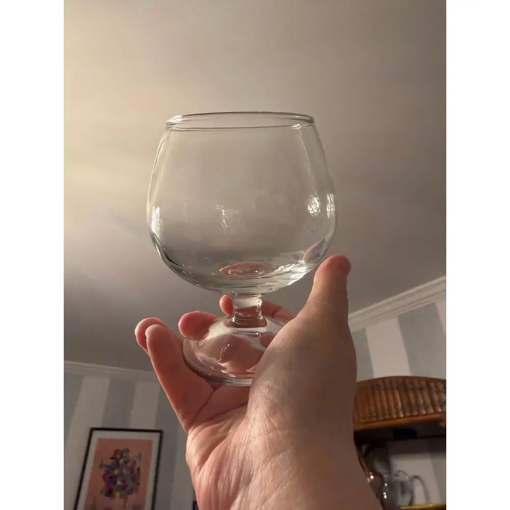 Vintage MCM Crystal Brandy Snifters - Set of 3 Matching + 1 Coordinating Glass